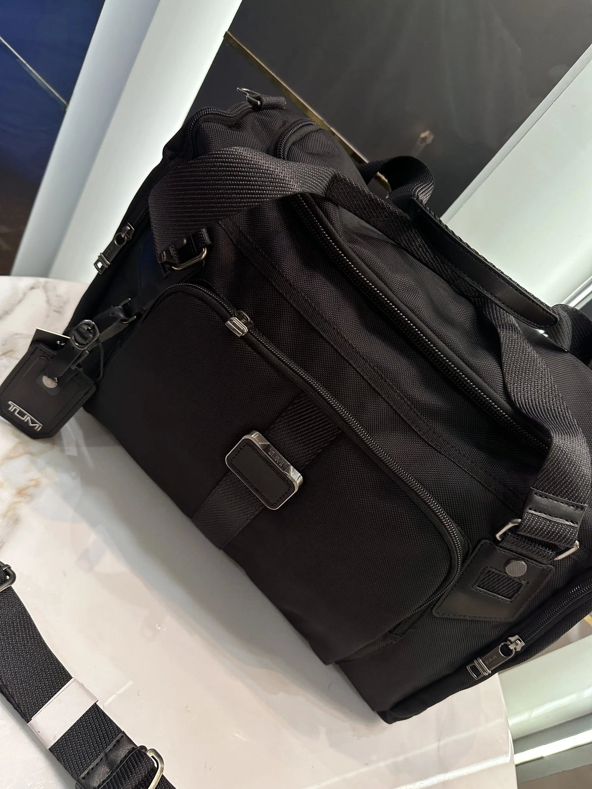 Tumi Black Luxury Imported Duffel Bag Black T95882