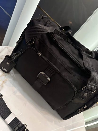 Tumi Black Luxury Imported Duffel Bag Black T95882