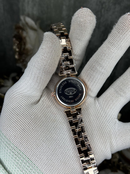 Fossi l Dual Tone Black Premium Ladies Watch