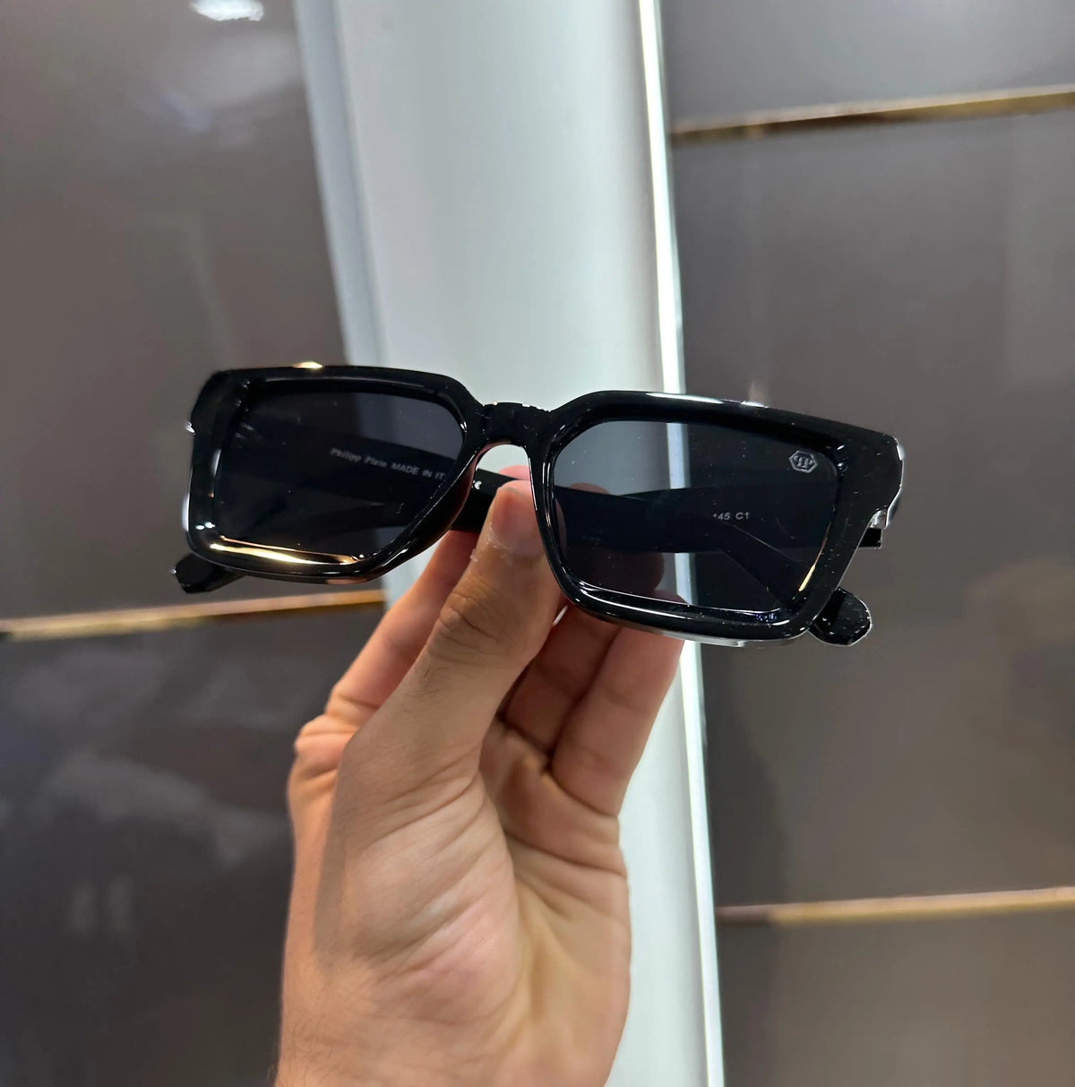Philipp Plein All Black Gloss Premium Shades 156