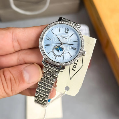 FOSSIL_LADIES_SILVER_BLUE