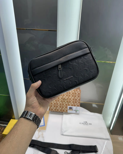 Coac h Monogram Luxury Sling Bag With Og Box Bill And Dust Bag c112