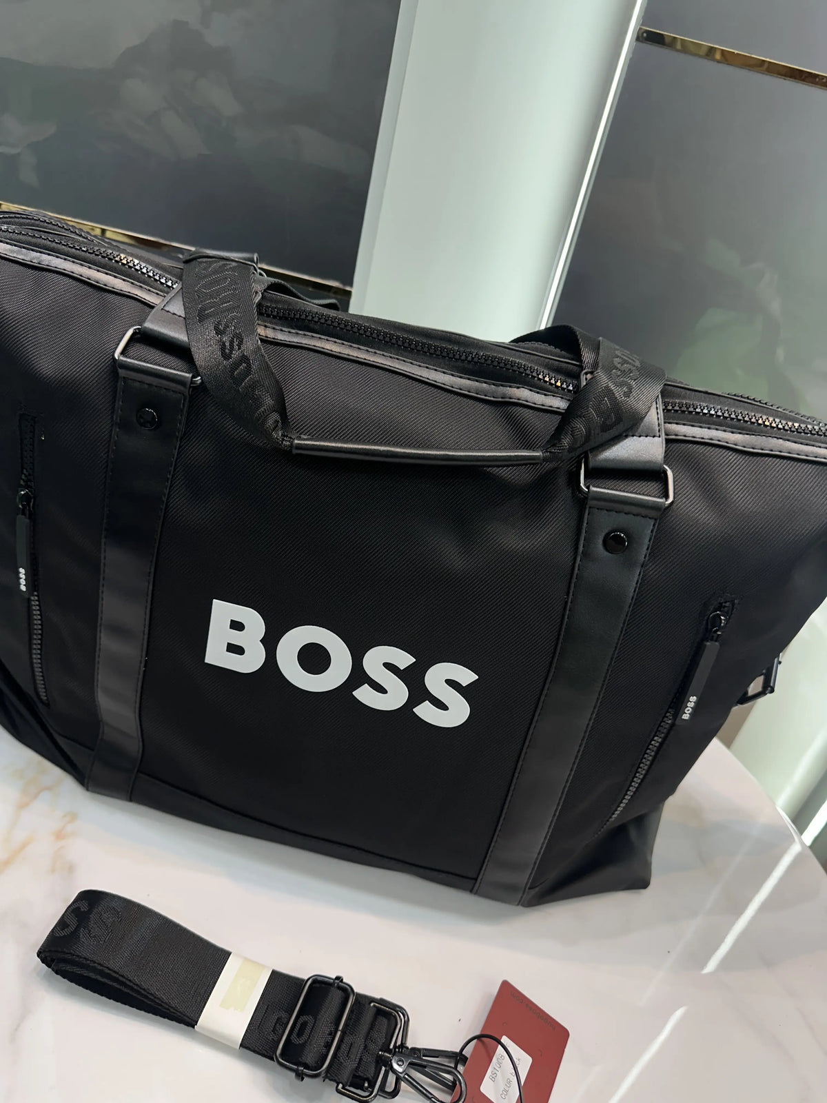Hugo Bos s Luxury Imported Duffel Bag 1008w