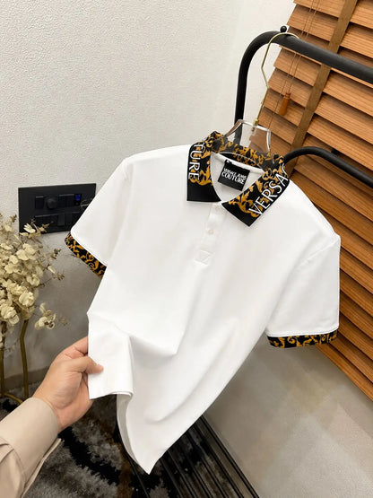 Versac_e Printed Imported Very Premium Classic Polo T-shirt (DN 546)