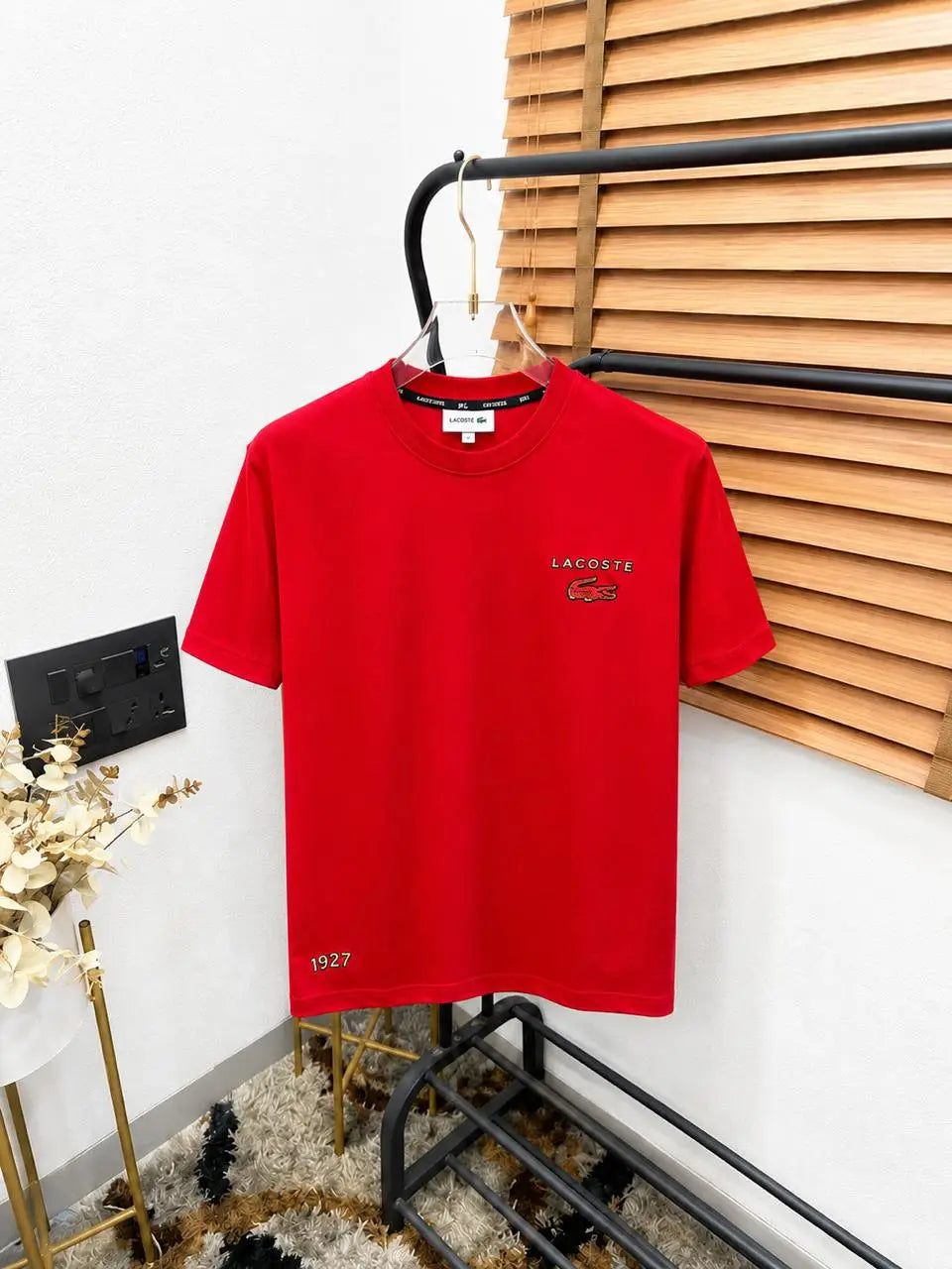 Lacost_e Imported Very Premium Crew Neck T-shirt (DN 545)