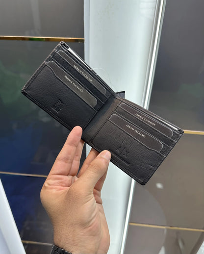 Amrani Exchang e Premium Wallet Black Printed With Box ar6578
