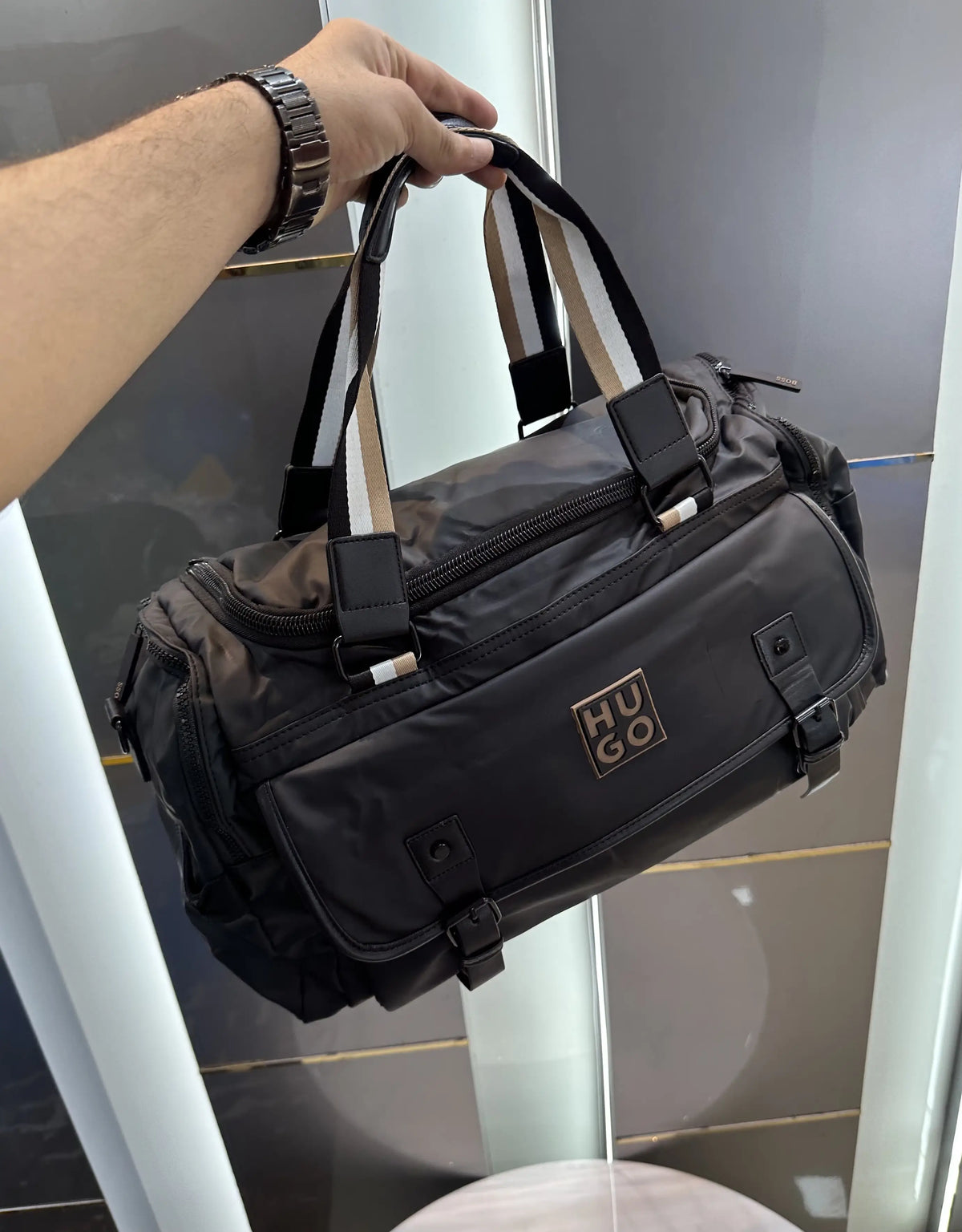 Hugo Bos s Luxury Imported Duffel Bag Bs0866-3c