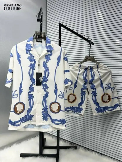 Versac_e Couture Imported Printed Extra Premium Cord Set (DN 523)