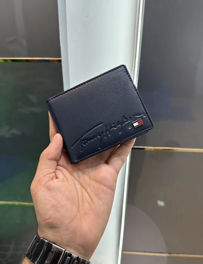 Tommy Hilfige r Premium Wallet Navy Printed With Box t463