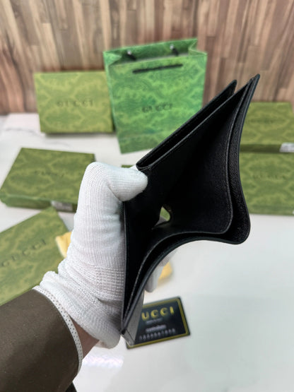GUCCI PREMIUM BLACK WITH GOLD TOUCH LOGO WITH BRAND BOX N CARRY BAG 741