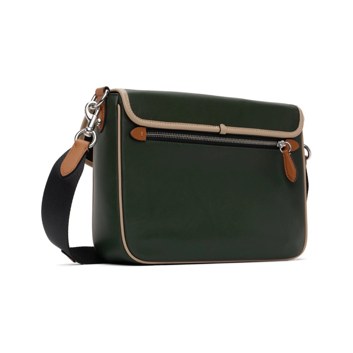 Coac h Luxury Messenger Bag Green&Beige With Magnetic Box Bill And Dust Bag c798
