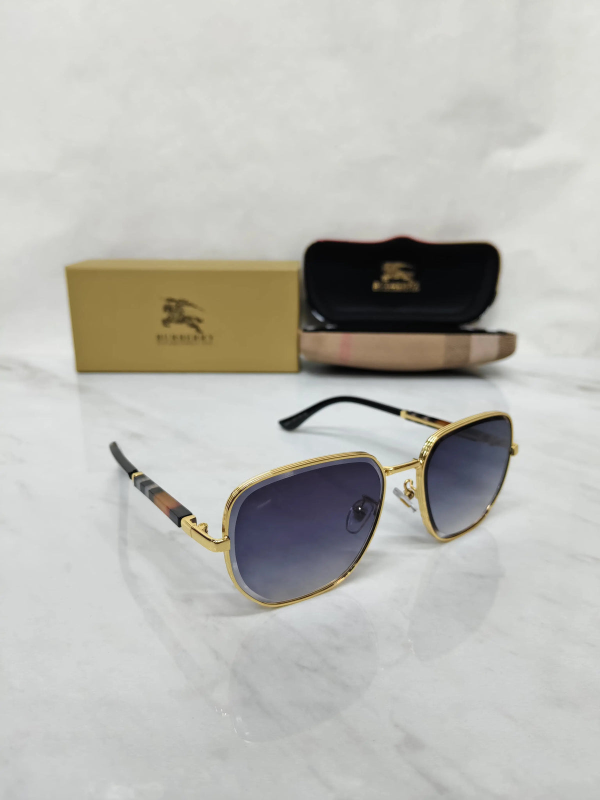 BURBERRY 2609 GOLD BLACK FULL METAL QUALITY