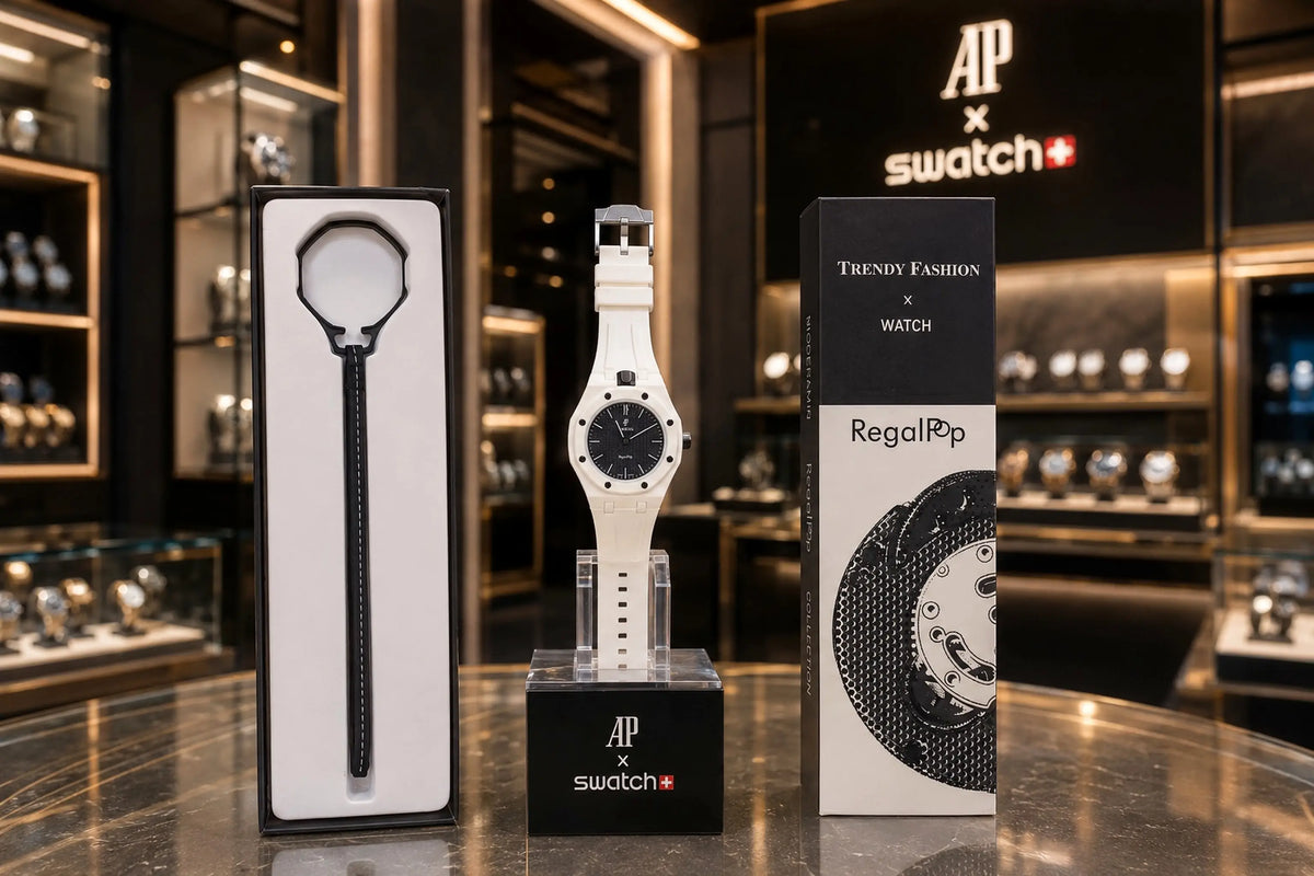 AP X SWATCH ROYAL POP WITH BOX AND SILICON STRAP