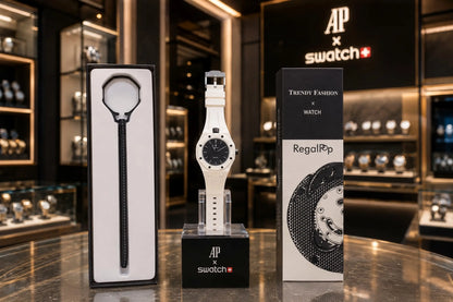 AP X SWATCH ROYAL POP WITH BOX AND SILICON STRAP
