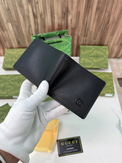 GUCCI LOGO FULL BLACK OFFICIAL STORE MODEL WITH BRAND BOX N CARRY BAG 742