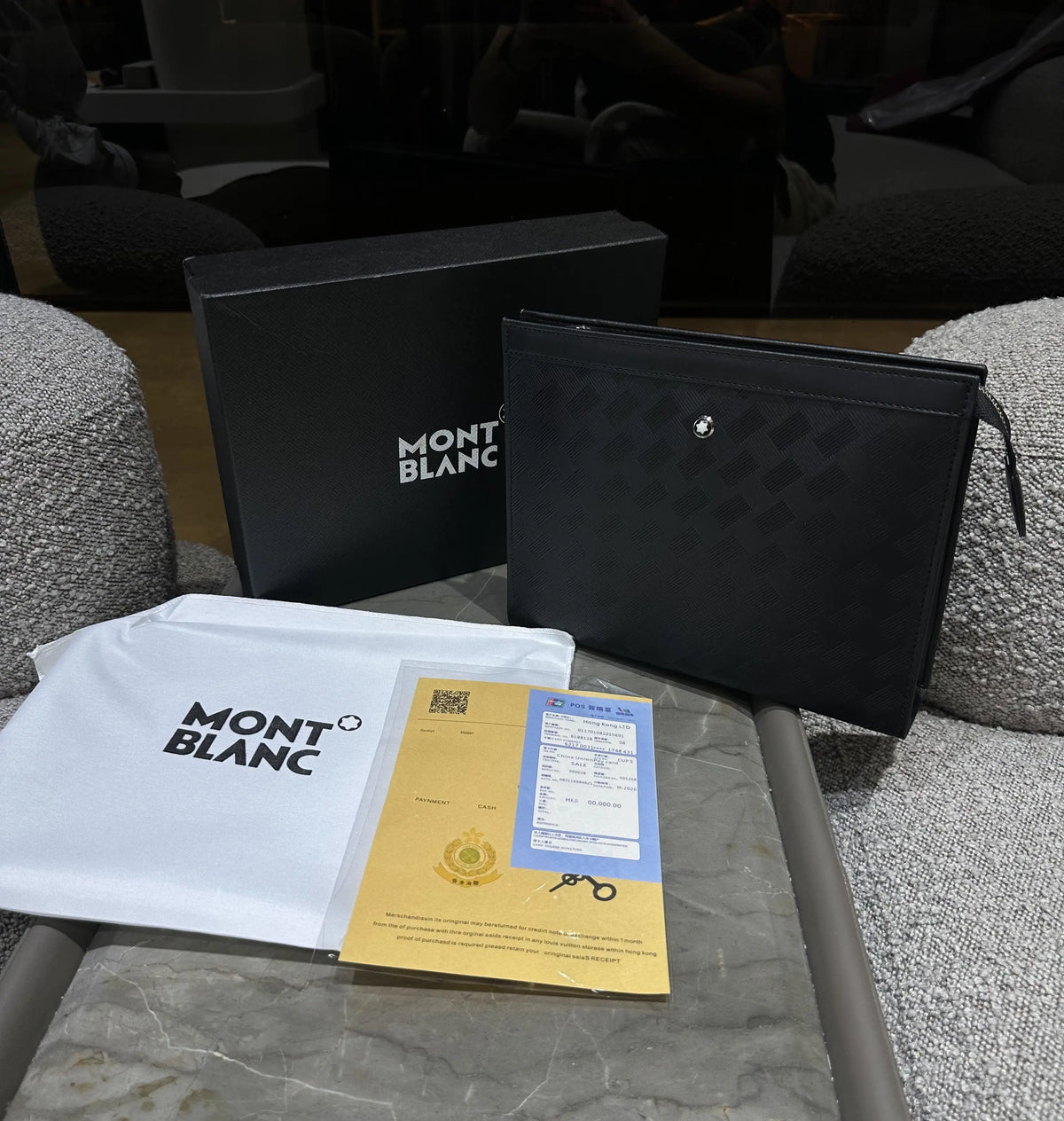 Mont Blan c Luxury Unisex Pochette With Box mb25