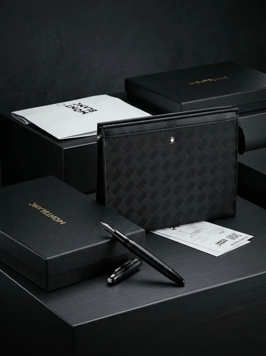 Mont Blan c Luxury Unisex Pochette With Box mb25