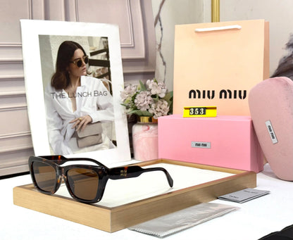 MIU MIU TIGER BROWN CANDY PREMIUM QUALITY UV PROTECTION DESIGNER STORE MODEL 504