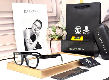 PHILIPP PLEIN GLOSSY BLACK WITH SILVER TOUCH PHOTOCHROMIC DAY NIGHT EDITION PREMIUM QUALITY DESIGNER STORE SUPERHIT MODEL 505