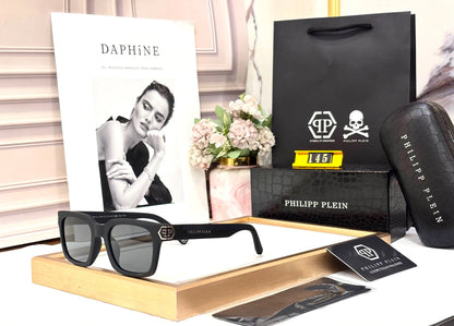 PHILIPP PLEIN MATT BLACK WITH SILVER TOUCH PREMIUM QUALITY DESIGNER STORE SUPERHIT MODEL 501