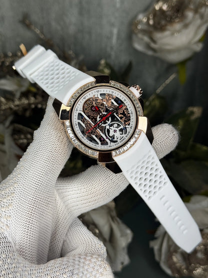 Jacob&Co. Ram Copper White Diamond Premium Quartz Watch