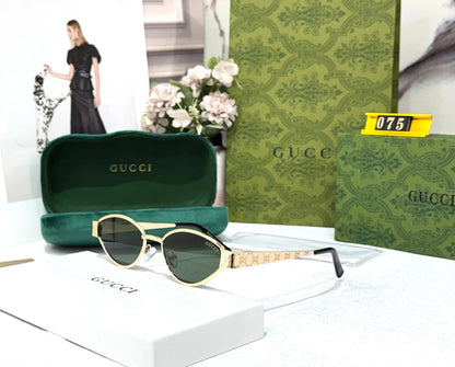 GUCCI DESIGNER GOLD GREEN WITH LOGO DESIGN STICK SHOWROOM MODEL 503
