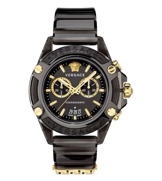 Versace VEZ700421 Icon Active Chronograph Unisex Watch Authentic Store Quality