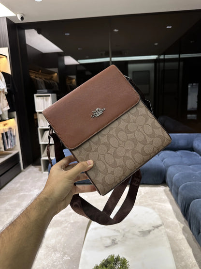 Coac h Monogram Luxury Sling Bag Brown c55