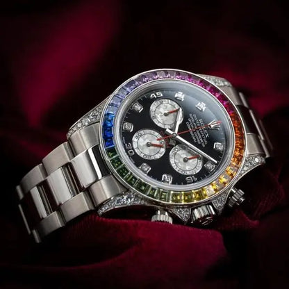 Rolex Cosmograph Daytona Rainbow watch Silver