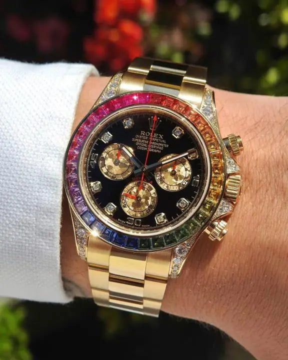 Rolex Cosmograph Daytona Rainbow watch Gold