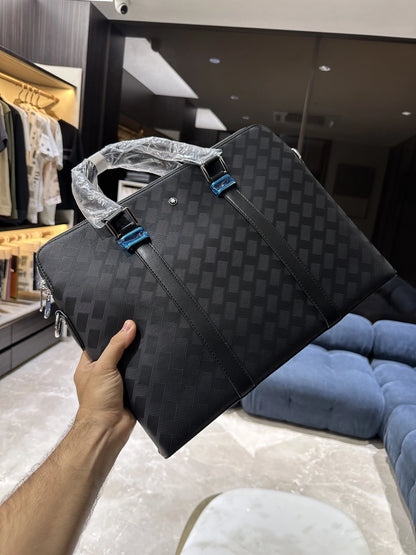 Mont Blan c Luxury Premium Imported Black Laptop Bag mb1600