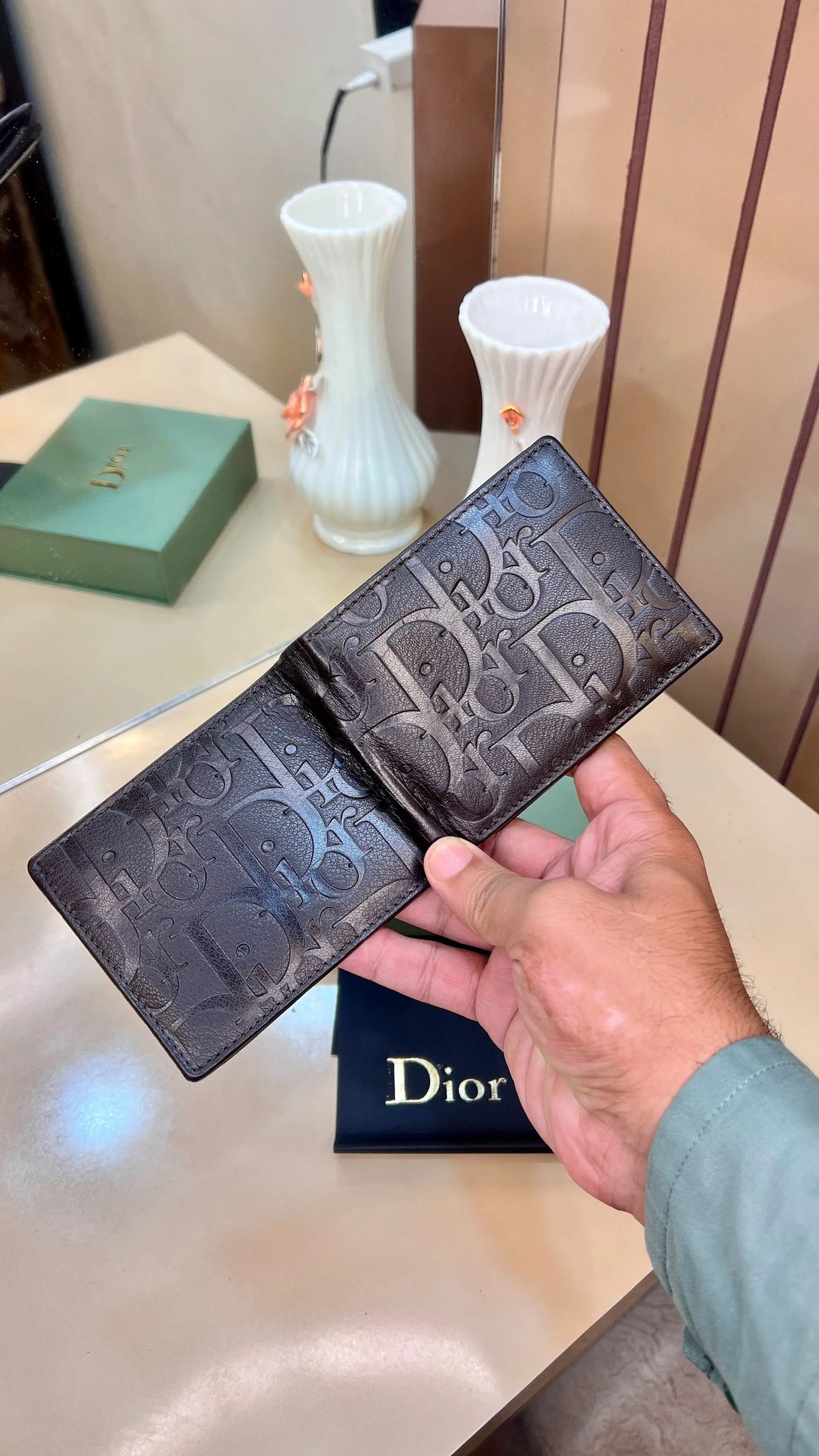DIOR PREMIUM QUALITY IMP WALLET WITH OG BOX