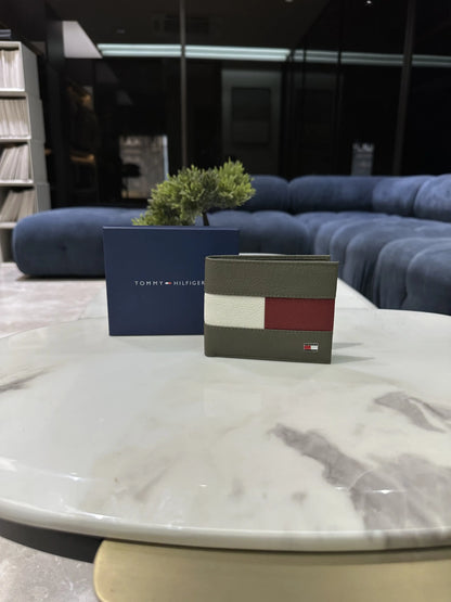 Tommy Hilfiger Premium Wallet Light Olive With Box t190