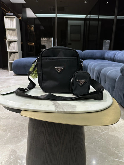 Prad a Luxury Sling Bag Black With Dust Bag p110