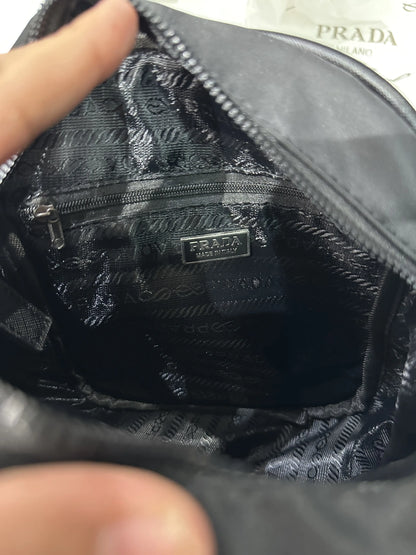 Prad a Luxury Sling Bag Black With Dust Bag p110