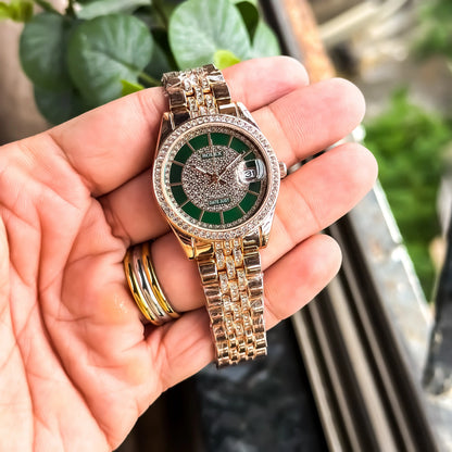 ROLEX_LADIES_ROSE_GREEN