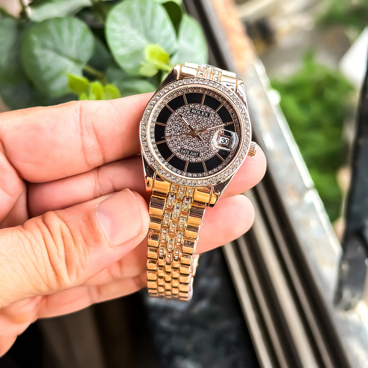 ROLEX_LADIES_ROSE_BLACK