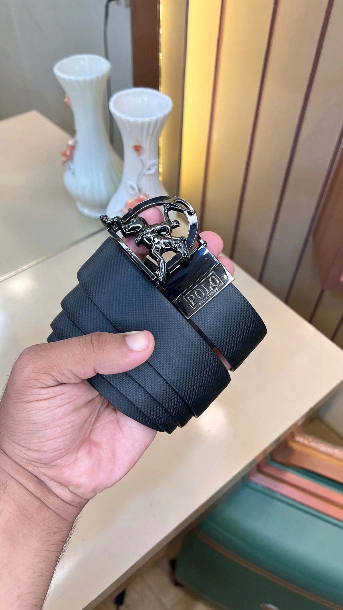 US POLO IMP PREMIUM QUALITY REVERSEABLE BELT WITH BOX
