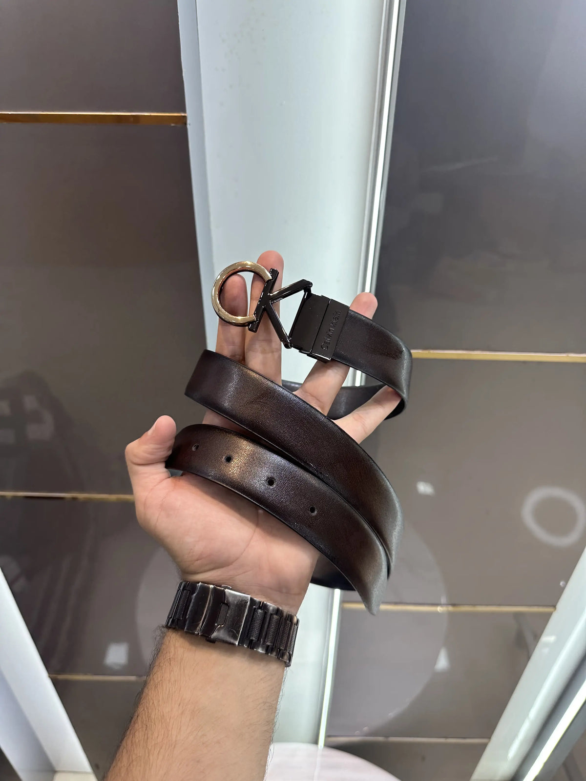 Calvin Klei n Reversible Premium Imported Belt ck117