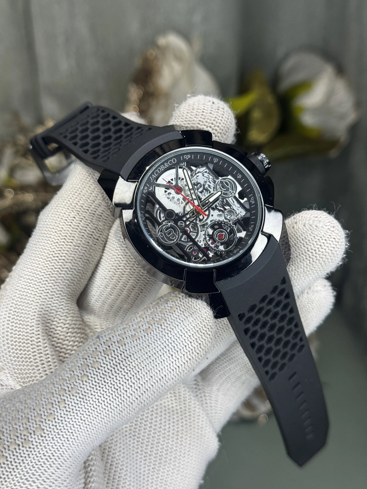 Jacob&Co. Sher E Punjab All Black Premium Quartz Watch
