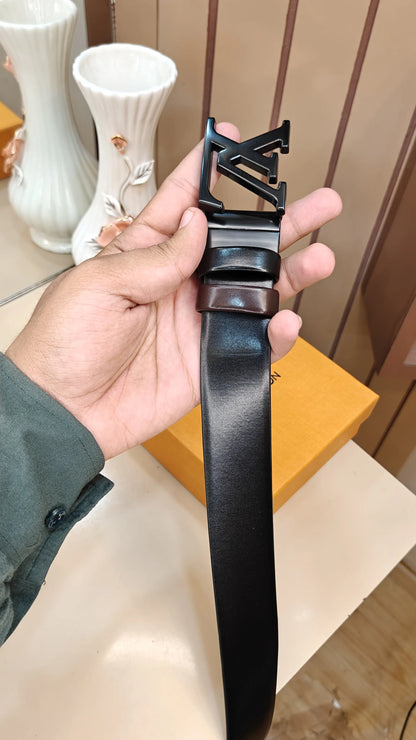 LV LOUI5 VUITToN PREMIUM QUALITY IMPORTED REVERSIBLE BELT WITH OG BO·-X LV-208