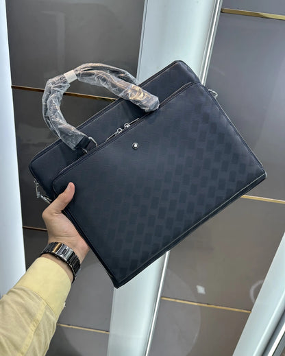 Mont Blan c Luxury Premium Imported Blue Laptop Bag mb1500