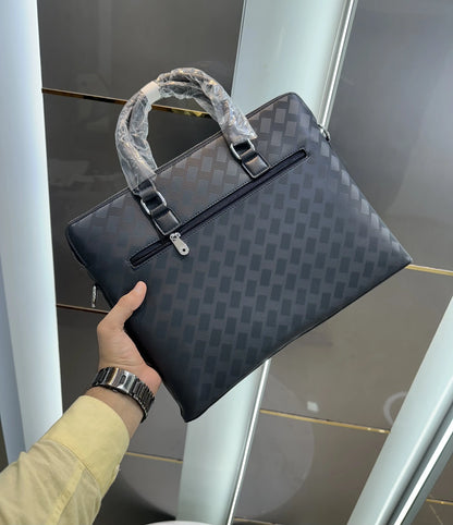 Mont Blan c Luxury Premium Imported Blue Laptop Bag mb1500