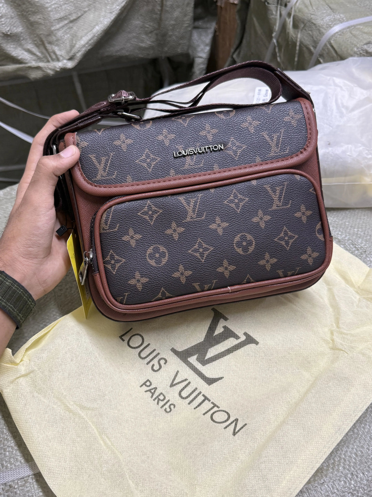 Louis Vuitton Crossbody brown sling bag
