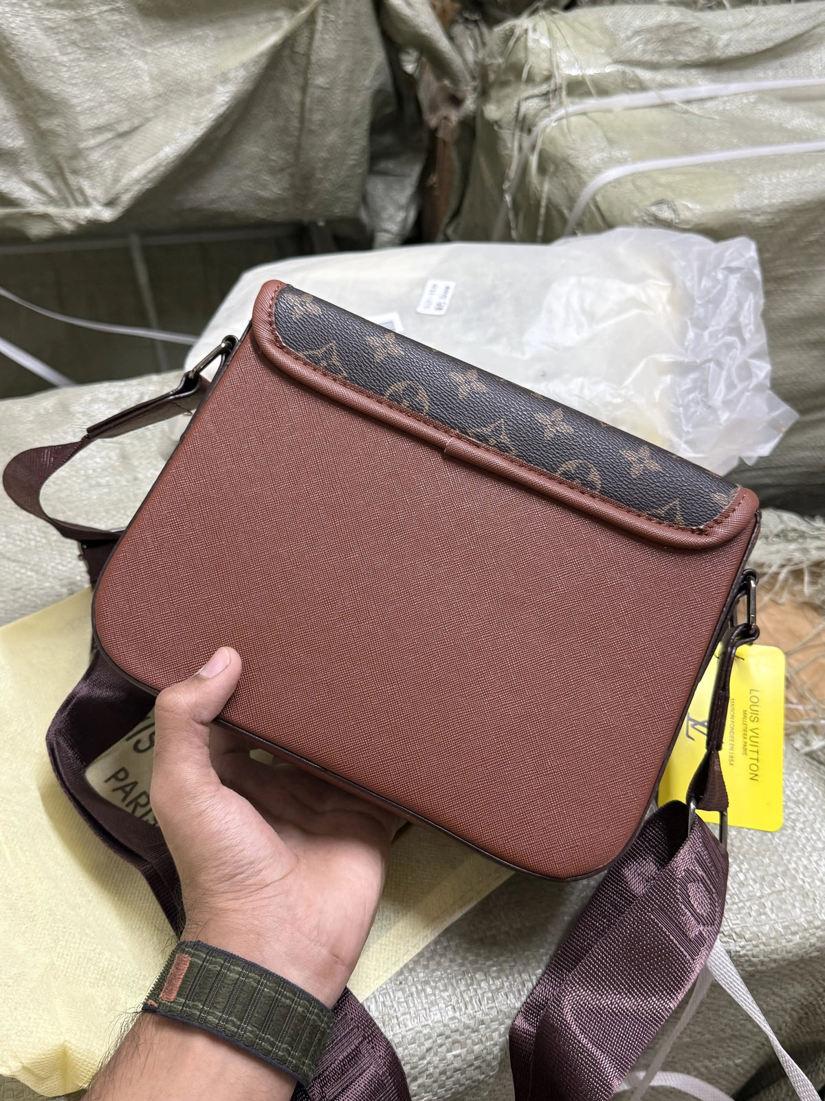 Louis Vuitton Crossbody brown sling bag