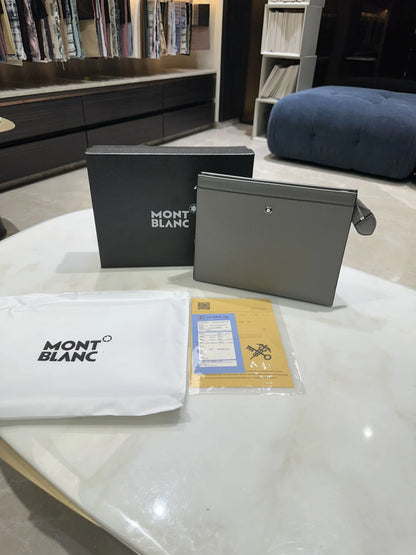 Mont Blan c Luxury Unisex Pochette Grey With Box mb115