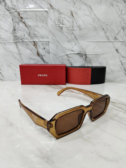 PRADA 01 TRANSPARENT BROWN