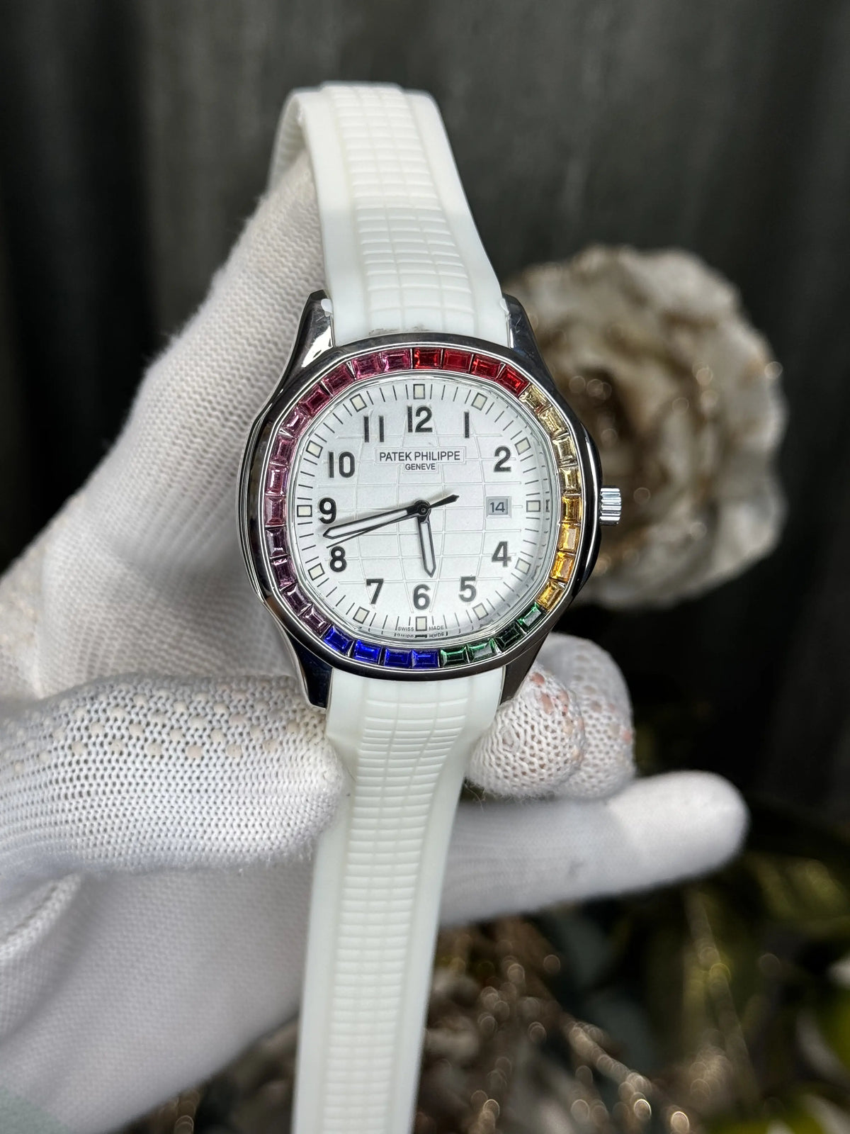 Patek Aquanaut All White Diamond Premium Watch
