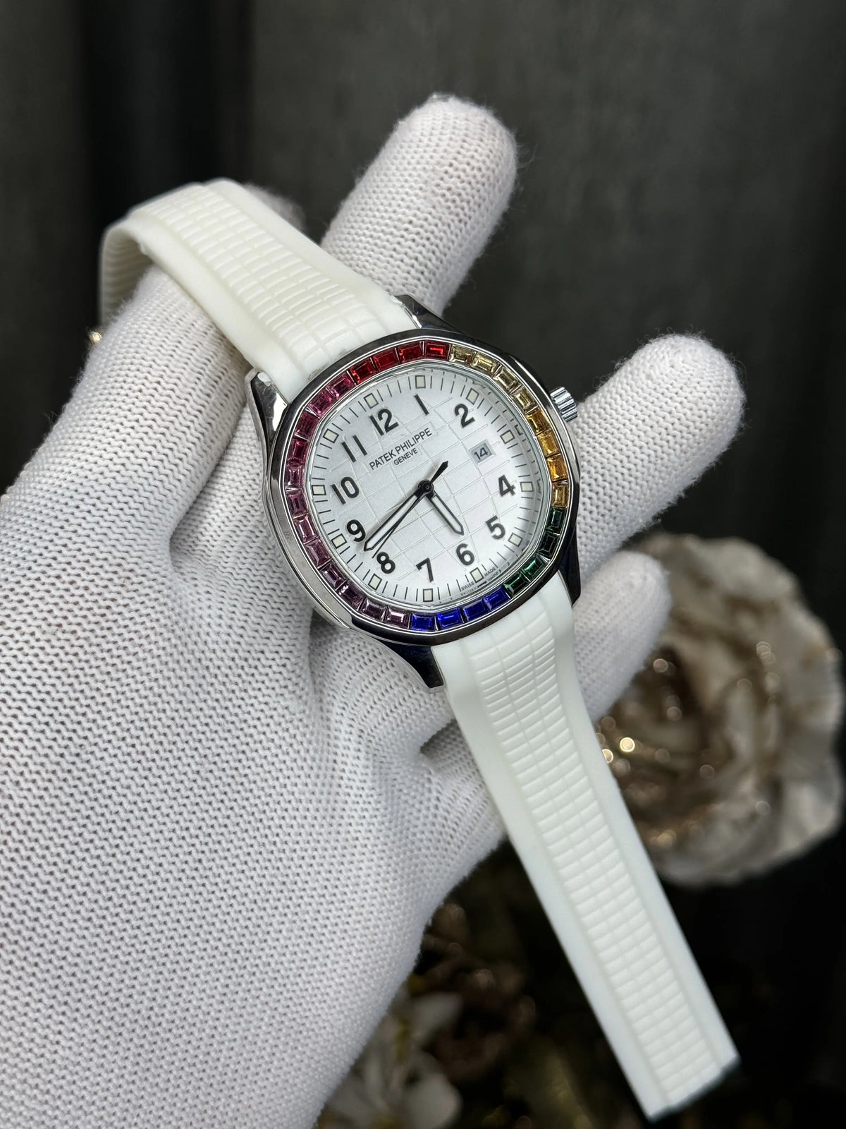 Patek Aquanaut All White Diamond Premium Watch