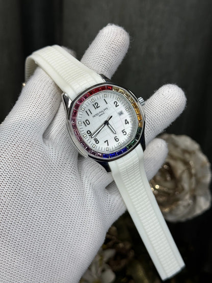 Patek Aquanaut All White Diamond Premium Watch